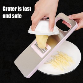 Blue Food Safety Holder for Mandolin Slicer or Grater,Finger Anti-Cut Protectors for Vegetable Grater,Peelers and Slicers, Graters, Food Slicer Cutter Finger Guard for Mandoline Slicer Grater Cutting