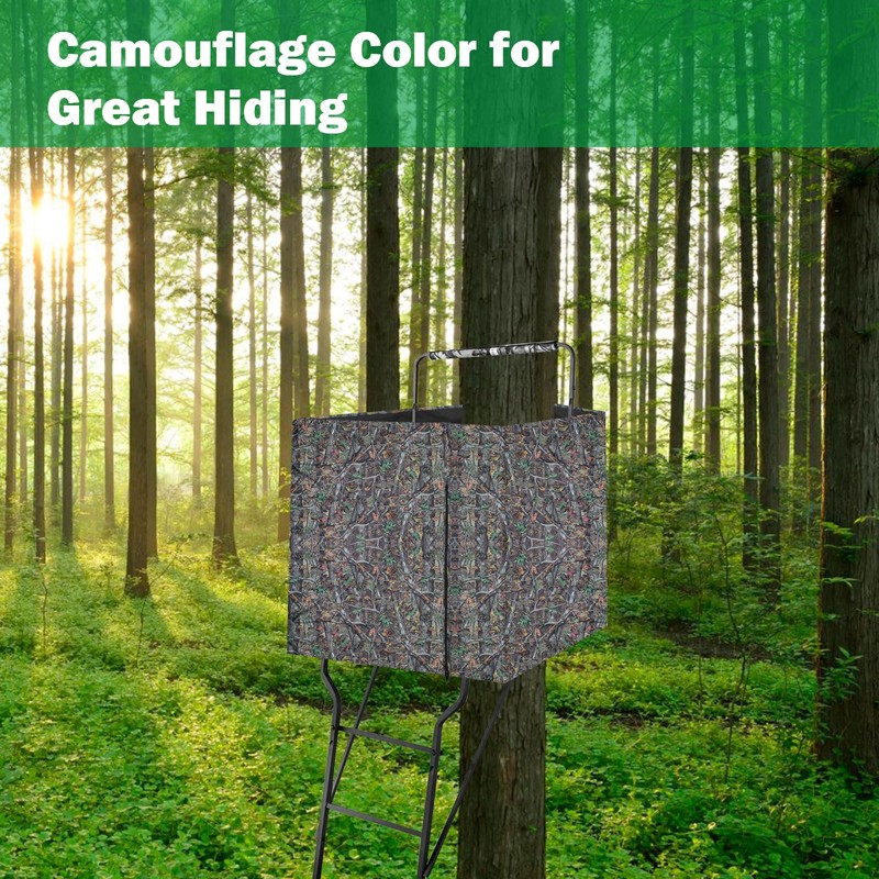 Anglekai Deer Hunting Tree Stand Blind Cover, 93" x 35"