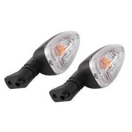 EBTOOLS Rear Indicator 2006 R1200Gs - 1 Pair Of 12V Motorcycle Refit Turn Signal Lights Left Right Direction Indicator Lamp Replacement For F800 F650Gs R1200Gs K1300R (Transparent)