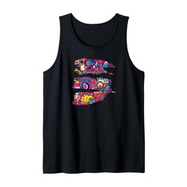 K-Pop Dreams Bright Colorful Korean Pop Fan Art Tank Top