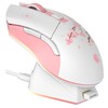DAREU EM901X Wireless Gaming Mouse, Cherry Blossom/Pink, Wireless, 0.08 oz
