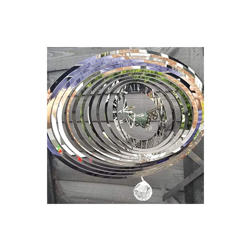 Stainless Steel Garden Wind Spinner - RAF C-130 Hercules Plane