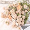Ovveroche 16 Pcs Beige Artificial Flower Set Include 12 Dandelion