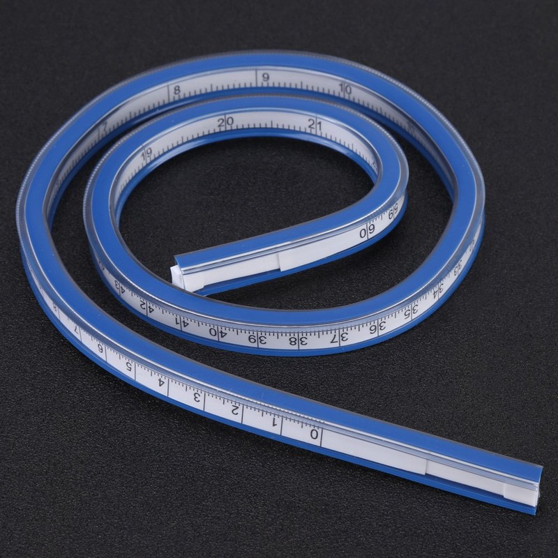 Flexible Plastic Curve Rule Ruler Drafting Drawing Measure Tool Craft
