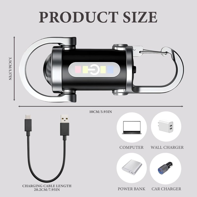 Mini Keychain Flashlight Waterproof Mini LED Torch Keychain