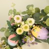 Easter Wreath Easter Eggs Daisy Garland Simulation Plants Door Hanger