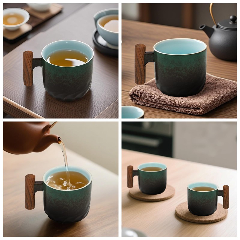 Gute Set of 2 Espresso Cups (Green)