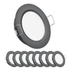 Obeaming 8-Pack 12 Volt LED Puck Light RV Recessed Mount