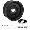Speedway Smoothie Wheel, 17x7, Satin Black, 5x5/5.5, 4 BS