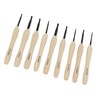 9PCS Crochet Hooks DIY Handcraft Ergonomic Crochet Needle with Wooden