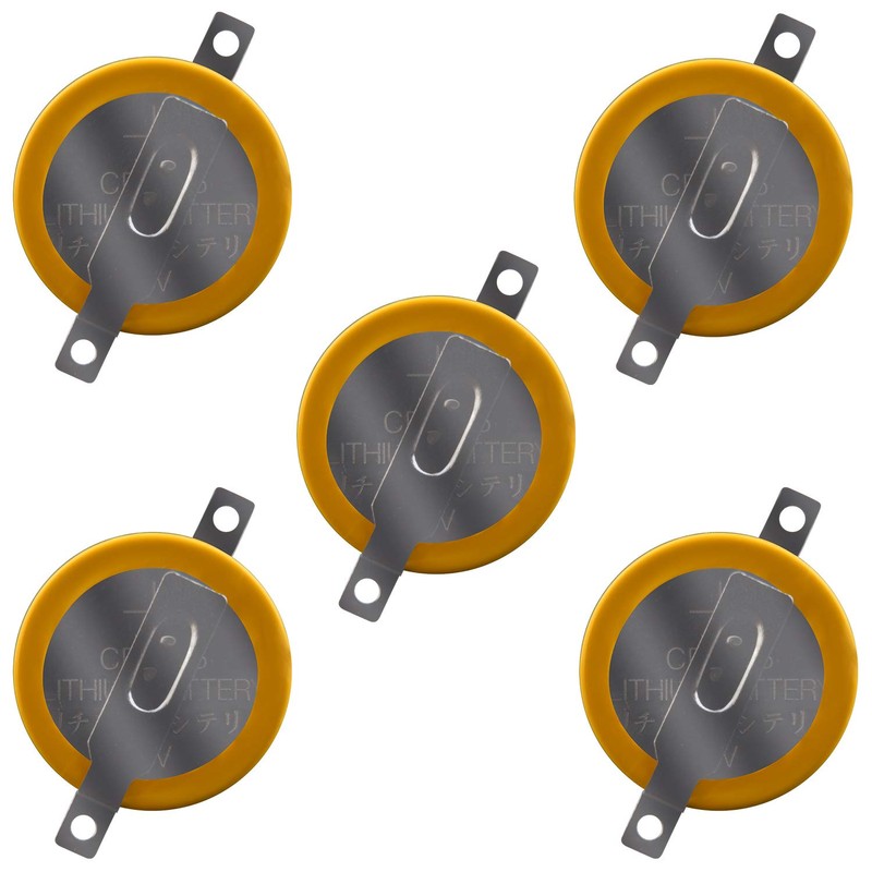 CR1616 Button Cell Battery, 5 Pack CR1616 Tabs Batteries Bundled