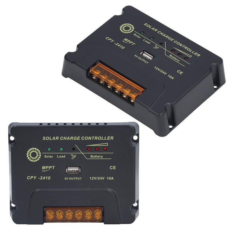 Solar Charge Controller 12V 24V Automatic Adaptation 10A MPPT Solar