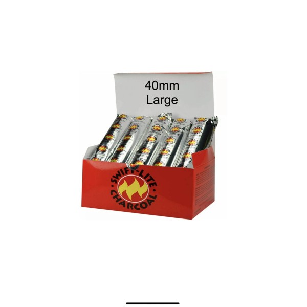 Swift FULL BOX Swift Lite Large 40mm Charcoal Incense Resin