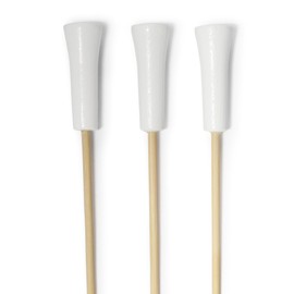 BambooMN Decorative Golf Tee Bamboo Cocktail Sandwich Skewer Picks - 6.75" - White - 100 Pieces