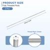 sourcing map 2Pcs M2-0.4x250mm Fully Threaded Rods, Threaded Rods Bar