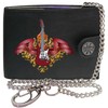 Electric Guitar Wings Red Winged Rock Music KLASSEK Mens Wallet