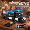 WSTER WS-650 Cargo Semi Truck Bluetooth Speaker with Solar (Black)
