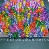 Amaney 500 Pieces Glitter Pony Beads 6x9mm Mixed Colors Transparent