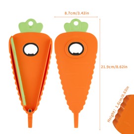 BOXOB Karotten-Flaschenöffner, Multifunktionales Magnetisches Glasöffner-Werkzeug für Dose Bier Limonade Flasche für Schwache Hände Senioren Kühlschrank Deko