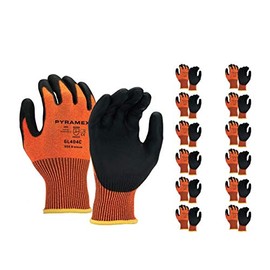 Pyramex GL404CXL PU 13g HPPE HiVis Org Liner A4 Cut-XL Extra Large