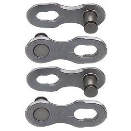 KMC Unisex's 10 Speed EPT MissingLink Joining Link, Dark Silver, 2 Pairs
