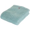 Prairie Dog DAIRY PRAIRIE Reversible Face Towel, Mint/Blue, Made in