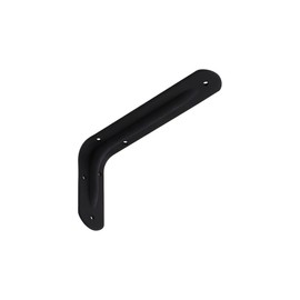 Tsukakoshi Seisakusho Angle Bracket, Shelf Bracket, L-Shaped Bracket, 47.2 x 27.6 inches (120 x 70 mm), Load Capacity 44.1 lbs (20 kg), Hole Diameter: Approx. 0.2 inches (4 mm), Black, 1 Piece