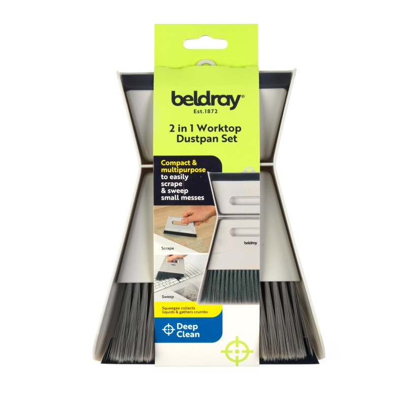Beldray Deep Clean 2 in 1 Worktop Dustpan Set –