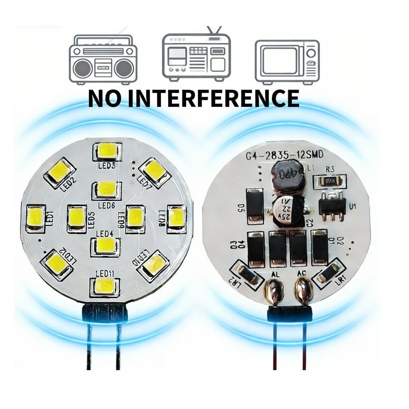WeiHong G4 LED Bulb,20 Watt Equivalent, Bi-Pin LED Disc, JC