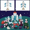 Gifts2U Magnetic Rockets Toy, Magnetic Blocks Stacking Robots for Kids