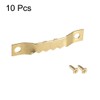 sourcing map Sawtooth Hanger - Double Holes with Screws for