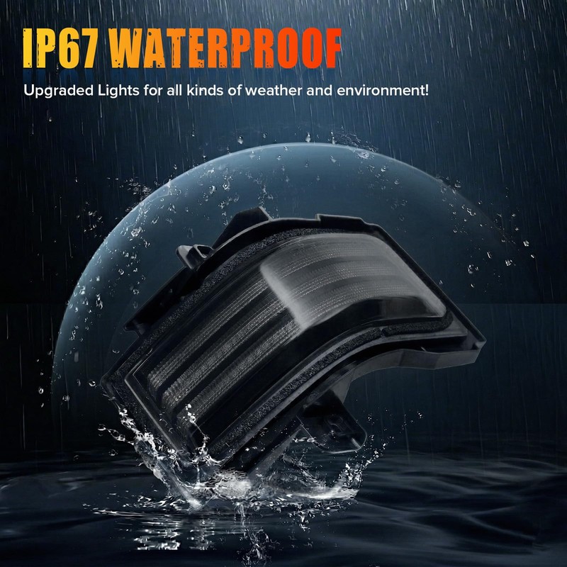 Tow Mirror Lights for F150 2015-2025 Sequential Turn Signal Marker