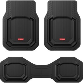 Coverado - Alfombrillas universales Impermeables para Coche, Resistentes al Agua, protección para Todo Tipo de Clima, Alfombrillas de Coche Profundas, para Adaptarse a Coches, SUV, Camiones