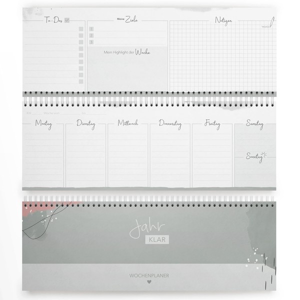 MINTKIND® X Mamiblock Weekly Planner "Year Clear" with Matching Stickers,