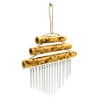 Siesta Small Triple Bamboo Top Windchime, 21 cm