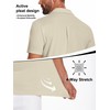Mens Polo Shirts Short Sleeve Quick Dry Golf Casual Collared
