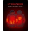 DEWBU Heated Jacket Polar Fleece with 12V Battery Pack Soft