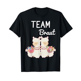 Team Bride Bride Lama Alpaca Alpaca JGA Engagement Gift T-Shirt