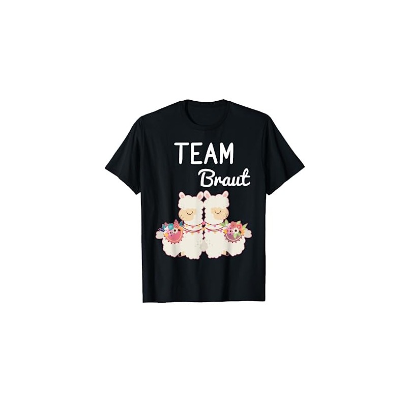 Team Bride Bride Lama Alpaca Alpaca JGA Engagement Gift T-Shirt