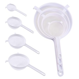 4 Pieces Hand Sieve, Soy Milk Sieve, Tea Strainer, Residue Filter, Fine Mesh Sieve, Flour Sieve, Kitchen Accessories