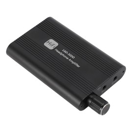 Jiawu Amplificador de Auriculares Portátil, Amplificador de Auriculares HiFi de 16 a 300 Ohmios con Conector de 3,5 Mm, Interruptor de Ganancia de Dos Etapas