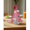 Cute Cartoon Water Bottle with Straw, Leak-Proof Design, Hand Washable,