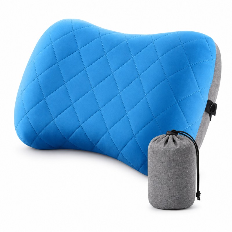 Inflatable Camping Pillow for Travel Comfort – Ultralight Neck Support