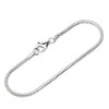 NKlaus 12301 Women's Round Snake Chain Bracelet 925 Sterling Silver