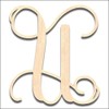 Back40Life - Precision Cut Vine Wood Monogram Letter - 13-inch