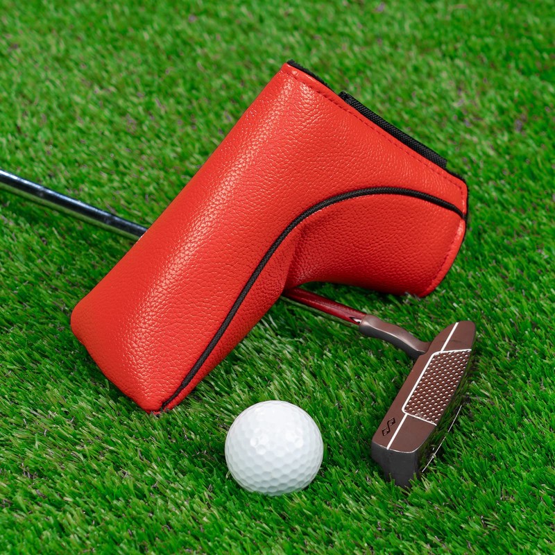 Big Teeth Putter Cover Premium Solid Color Cover USA Pin