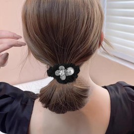 FASELE Hair Rubber Hair Elastic Thin Scrunchie Stylish Elegance Hair Accessory Simple Satin Forest Girl Elegant Elegant Hair Ornament Female High Elasticity Stylish Everyday Work Gift