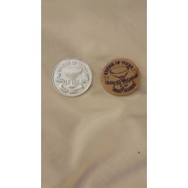 2023 Mardi Gras Krewe Of Tucks Doubloon And Wooden Nickel