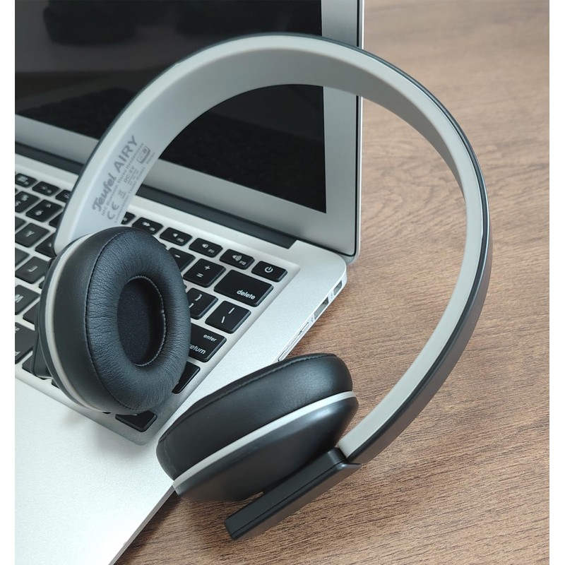 Professionelle Ersatz-Ohrpolster, kompatibel mit Teufel Airy Headset-Ohrpolstern mit weicherem Proteinleder/Memory-Schaum