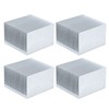 Tissting Pack of 4 Aluminium Heatsinks 60 x 60 x